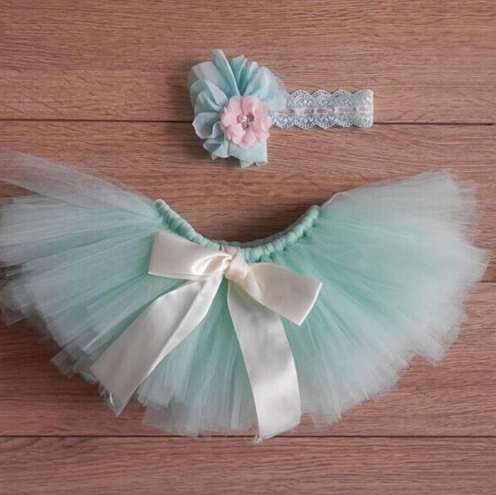 Newborn Baby Tutu and Matching Headband